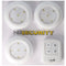LED lights in a set of 3 including remote control and batteries, 3 LED lights, with touch field