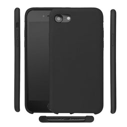 COQUE LIQUID SILICON NOIR POUR IPHONE 6/6S