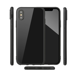 COQUE MIRROR MATT TPU NOIR POUR IPHONE XS/X