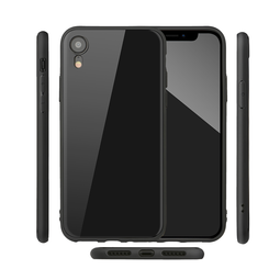 COQUE MIRROR MATT TPU NOIR POUR IPHONE XR