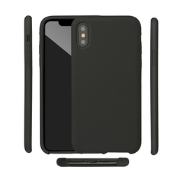 COQUE LIQUID SILICON NOIR POUR IPHONE XS MAX