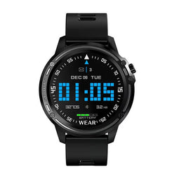 MONTRE CONNECTÉE BSW-2004 BRACELET SILICONE - NOIR