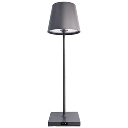 High quality LED table lamp height 38cm graphite gray round 2.2W FLEX-MOOD 2200K/2700K IP54 168/197L