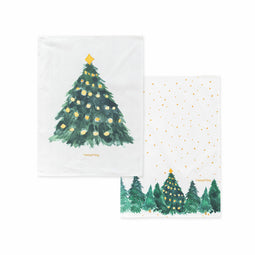 Happy Friday Tea towel (2 pc) Sapin 70x50 cm Multicolor