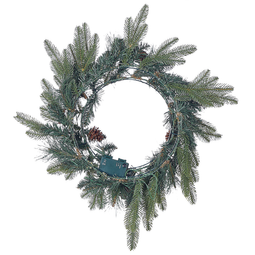 Beliani WHITEHORN - Krans - Groen - PVC