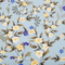 Beliani VALLORIA - Buitenkussen set van 2 - Blauw - Polyester