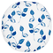 Beliani TORBORA - Sierkussen set van 2 - Blauw/Wit - Polyester