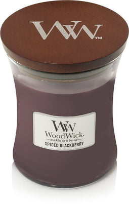 Woodwick - Spiced Blackberry medium kaars