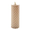 Mansion atmosphere - swirl led kaars champagne 20x7,5cm