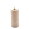 Mansion atmosphere - led kaars Champagne beige 15x7,5cm