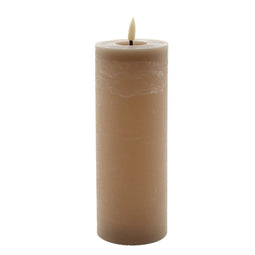 Mansion atmosphere - led kaars beige 20x7,5cm