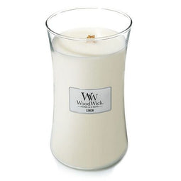 Woodwick - Linen kaars groot