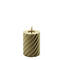 Mansion atmosphere - swirl led kaars goud 10x7,5cm