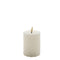 Mansion atmosphere - swirl led kaars ivoor 10x7,5cm