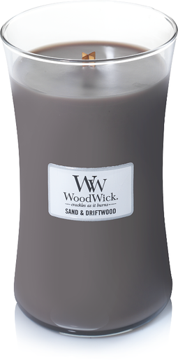 Woodwick - Sand & Driftwood kaars groot