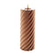 Mansion atmosphere - swirl led kaars copper 20x7,5cm