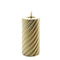 Mansion atmosphere - swirl led kaars goud 15x7,5cm