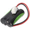 Emergency light battery NiMH 2.4V 1500mAh F1x2 Mignon with 100mm cable replaces ABB 11190038V / 55