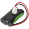 Emergency light battery NiMH 2.4V 1500mAh F1x2 Mignon with 100mm cable replaces ABB 11190038V / 55