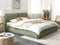 Beliani VINAY - Waterbed - Groen - 180 x 200 cm - Corduroy