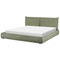 Beliani VINAY - Waterbed - Groen - 180 x 200 cm - Corduroy