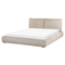 Beliani VINAY - Waterbed - Taupe - 160 x 200 cm - Corduroy