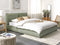 Beliani VINAY - Waterbed - Groen - 160 x 200 cm - Corduroy