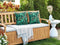 Beliani VIOZENE - Tuinkussen set van 2 - Groen - 45 x 45 cm - Polyester