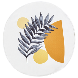 Beliani VIOZENE - Tuinkussen set van 2 - Wit - ⌀ 40 cm - Polyester