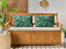 Beliani VIOZENE - Tuinkussen set van 2 - Groen - 40 x 60 cm - Polyester