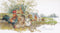 Chickens - Linen - 32 count - 2038