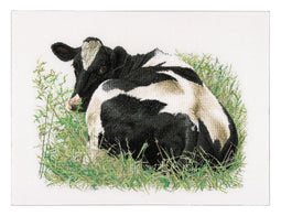 Cow (back) - Linen - 32 count - 452