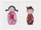 Kokeshi Dolls - Linen - 36 count - 547