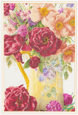 Rose Bouquet - Linen - 36 count - 3019