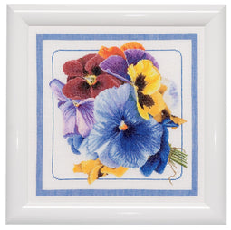 Pansies - Linen - 36 count - 435