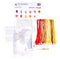 Red/Yellow Parrot Tulip - Linen - 32 count - 519
