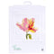 Red/Yellow Parrot Tulip - Linen - 32 count - 519