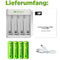 USB model charger GP E411 incl.4x ReCyko 1.2V AA Mignon 2100 mAh batteries