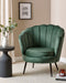 Beliani LOVIKKA - Fauteuil - Groen - Fluweel