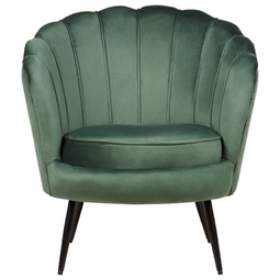 Beliani LOVIKKA - Fauteuil - Groen - Fluweel