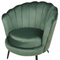 Beliani LOVIKKA - Fauteuil - Groen - Fluweel