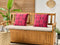 Beliani MEZZANO - Tuinkussen set van 2 - Roze - 45 x 45 cm - Polyester