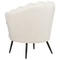 Beliani LOVIKKA - Fauteuil - Crème - Fluweel
