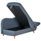Beliani MERI II - Chaise longue - Blauw - Rechterzijde - Fluweel