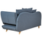 Beliani MERI II - Chaise longue - Blauw - Rechterzijde - Fluweel