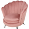 Beliani LOVIKKA - Fauteuil - Roze - Fluweel