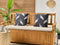 Beliani PIANAZZO - Tuinkussen set van 2 - Zwart - 45 x 45 cm - Polyester