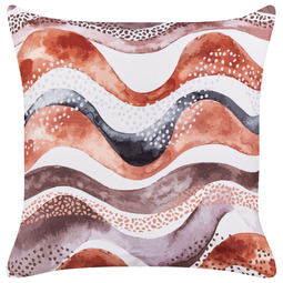 Beliani SEBORGA - Tuinkussen set van 2 - Bruin - 45 x 45 cm - Polyester