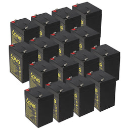 16 pieces Kung Long WP5-12 lead battery 12 Volt 5Ah, suitable for the battery pack APCRBC140 from AP