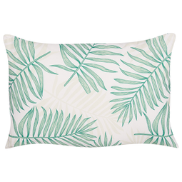 Beliani POGGIO - Tuinkussen set van 2 - Beige/ Groen - 40 x 60 cm - Polyester